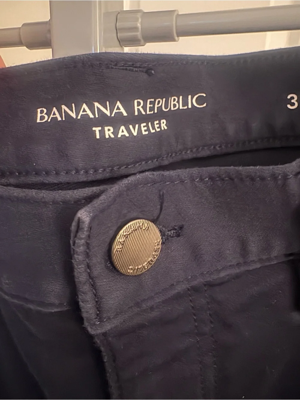 Banana Republic Traveler Slim Fit Pants - Navy Blue (Size 30x30)